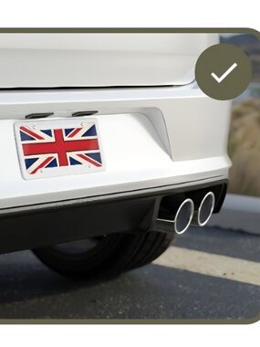Union Jack Brittish Flag Inspired Metal License Plate